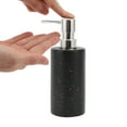 thumbnail image 3 of Unique Bargains 1 Pc Simple Cylindrical Soap Pump Dispenser for Hotel 350ml Black Silver Tone, 3 of 6