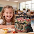 thumbnail image 4 of Kuiaobaty Boho Butterfly Print Backpack Set with Pencil Case for Boys Girls 17 Inch Backpack and Matching Lunch Bag Lightweight Bookbag and Lunch Box for School Camping, 4 of 7