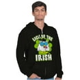 thumbnail image 5 of Luck of the Irish Clover Tootsie Owl Zip Up Hoodie Men's Women's Brisco Brands M, 5 of 6