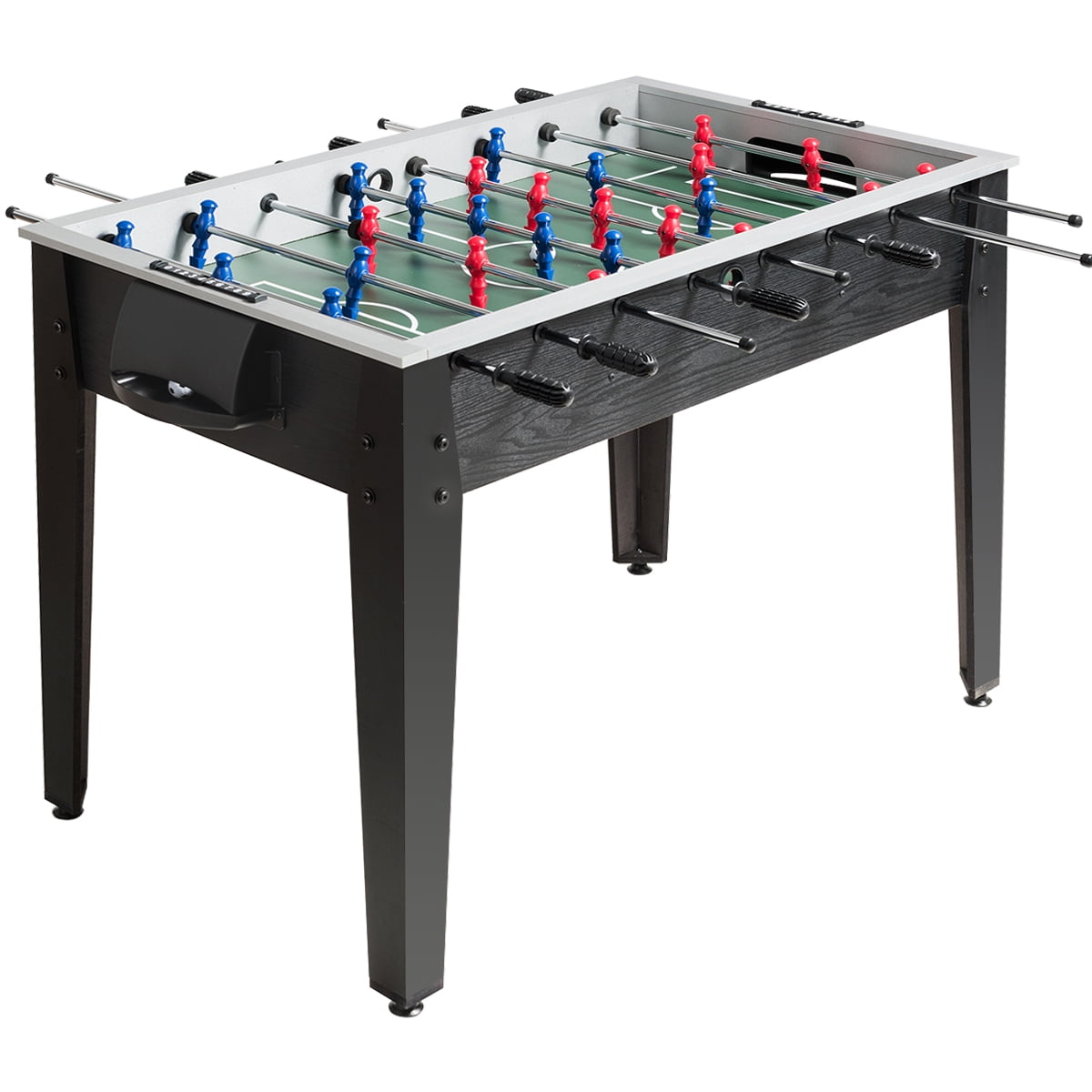 Gymax 48'' Competition Sized Wooden Soccer Foosball Table Adults & Kids Home Recreation