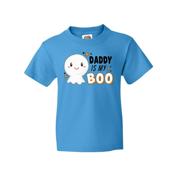 Inktastic Daddy is my Boo with Cute Ghost Youth T-Shirt