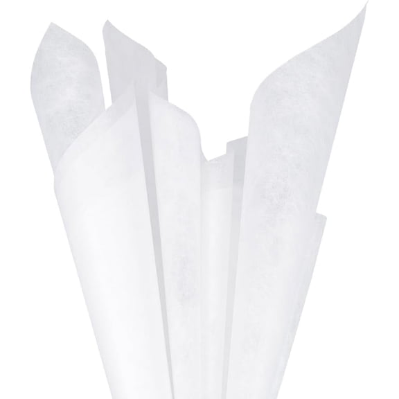 20 Sheets Korean Cotton Wrapping Flower Paper 22x22 inch Colorful Gift Wrapping Paper Non-Woven Floral Wrapping Paper Waterproof Wrapping Paper for Paper Florist Supplies - White White DIY