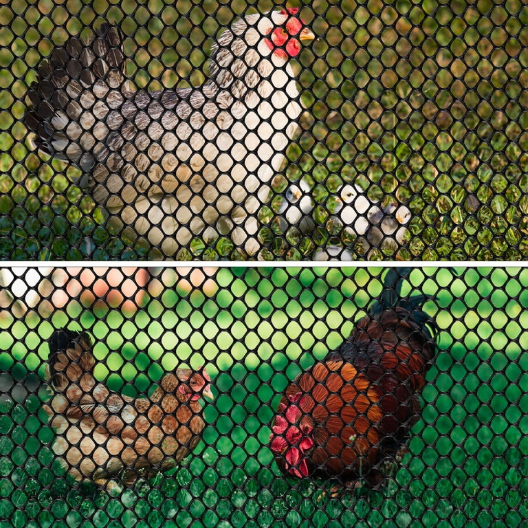 Bocaoying Plastic Chicken Wire Mesh, Black, 197" Length photo 4