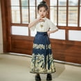 thumbnail image 2 of Afdoent Girl Outfits Dress For Girls Horse Face Skirt Classical Style Short Sleeve Ancient Comfortable 3-4 Years, 2 of 7