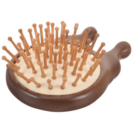 ROMANSENTIAL Detangler Hair Brush Wooden For Teen Girls Hair Care 1Pcs 3.7X2.8X1.4In