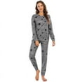 thumbnail image 2 of Womens Pajama Set Long Sleeve Sleepwear Star Print Nightwear Soft Pjs Lounge Sets with Pockets, 2 of 10