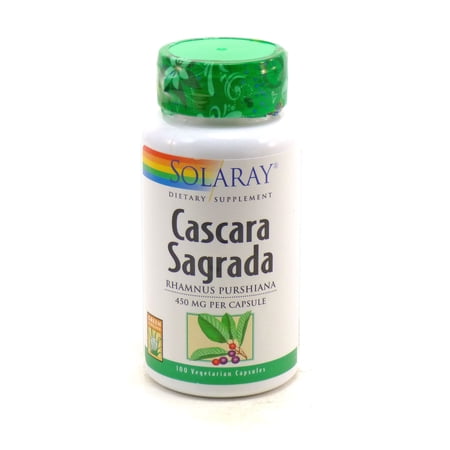 Cascara Sagrada 450 mg By Solaray - 100 Capsules