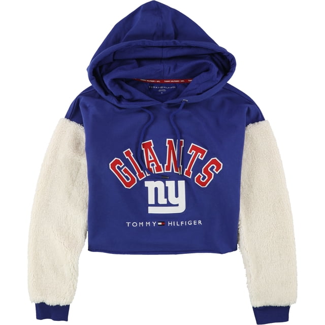 Tommy Hilfiger Mujer New York Giants Crop Hoodie Sudadera gia S