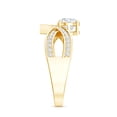 thumbnail image 3 of Rosec Jewels Lab Grown Diamond Designer Engagement Ring, EF-VS Quality - Ready To Gift, 18K Yellow Gold, US 12.00, 3 of 8
