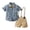 /c26Blue54, variant on JCCXIN Baby Boy Outfits Suits Short Sleeve Pocket Shirt And Suspender Shorts With Bowknot Set Printed Gentleman Lapel Party Tuxedo Photo Clothes Funny Holiday Outfit Sets,Blue,18-24 Months