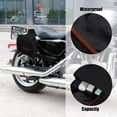 thumbnail image 4 of 1 Par Moto Alforjas Ciclismo Lienzo Negro 35.83''x15.35'', 4 of 10