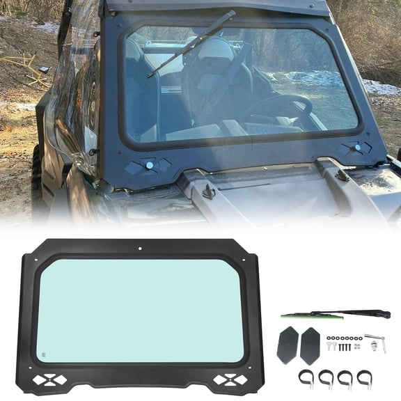 UTV Full Windshield Front For Polaris RZR 900 / XP 1000/ XP Turbo 14-18 Glass
