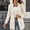 Khaki, variant on Women's Dressy Casual Blazer Lined Solid Color Long Sleeve Notched Lapel Pocket Office Wear Jacket