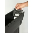 Postal Pro Hampton Plastic Mailbox and Post Kit Black
