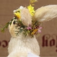 thumbnail image 4 of Easter Bunny Statue, Standing Straw Rabbit Simulation Bunny Garden Decor, Hand-Woven Straw Animal Figurine Festival Home Ornament, 4 of 6
