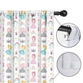 thumbnail image 4 of Blackout Kids Curtains,White Princess Castle Pattern Childrens Insulated Curtains Set Of 2,Bedroom Essentials,Toddler Room Decor 42"x54", 4 of 5