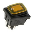 thumbnail image 3 of Colaxi 4 Pin On-Off Car Boat Lighted Rocker Toggle Switch Waterproof 12V Yellow, 3 of 6