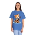 thumbnail image 4 of Cute Cat Playing Guitar Comfort Colors Unisex T-Shirt, 4 of 4