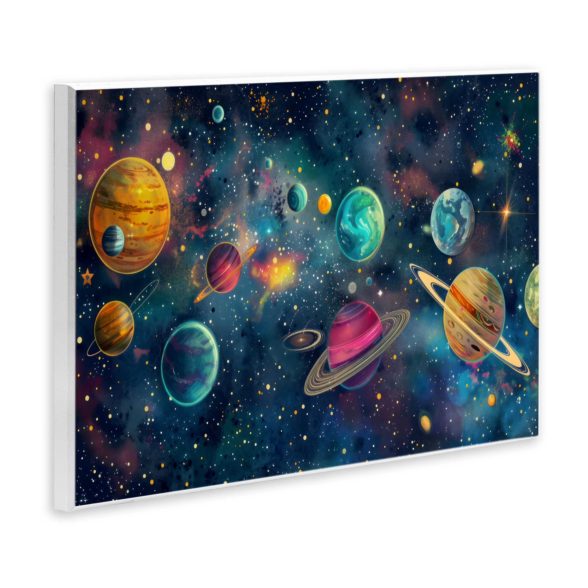 Stupell Industries Celestial Planetary Parade Wall Plaque Art, design by Creative Studio