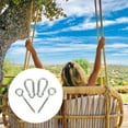 thumbnail image 2 of KAKOWELY swing set accessories 1 Set/4pcs Swing Hook Chair Hanging Accessories Spring Hooks Fixing Accessories Connection Buckle Kit for Indoor Outdoor Outside (6x80mm), 2 of 5