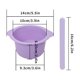 thumbnail image 5 of Set de Cuenco y Forro para Cera KVZVK de Silicona Antiadherente Morado, 5 of 7