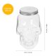 thumbnail image 4 of FELTECHELECTR 4 botellas de plástico vacías y rellenables con forma de calavera y temática de Halloween, con tapas., 4 of 4