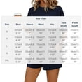 thumbnail image 4 of Oksale Casual Lounge Sets for Women Soft Cozy Short Sleeve Pajamas 2 Piece Drawstring Elastic Waisted Shorts with Pockets Navy XL, 4 of 7