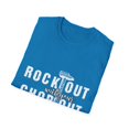 thumbnail image 4 of Rock Out With Your Chop Out Unisex Softstyle T-Shirt, 4 of 4