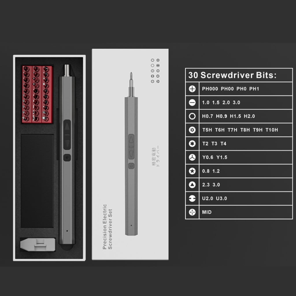 Yokua 68 in 1 Electric Screwdriver Adjustable 3.7V USB C Rechargeable Removable