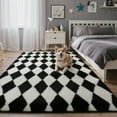 thumbnail image 4 of KUETH 8'x10' Fluffy Shag Washable Area Rug for Living Room Modern Geometric, 4 of 9