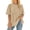 Light Khaki, variant on Women Summer T Shirt Short Sleeve Round Neck Casual Loose Top