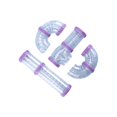 thumbnail image 1 of 8Pcs Hamster Tubes Set Connected Tunnels DIY Plastic Training Tools Purple, 1 of 9