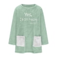 thumbnail image 6 of Wancir Women's Winter Warm Sherpa Lined Fleece Crewneck Sweatshirt Pullover Loungewear Tunic Tops With Pocket, 6 of 6