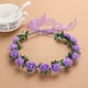 thumbnail image 1 of Nvzi Diademas de flores para mujer, corona de flores para novia, suministros para fiestas de bodas, guirnaldas florales, corona para el cabello, diademas florales, A08, 1 of 5