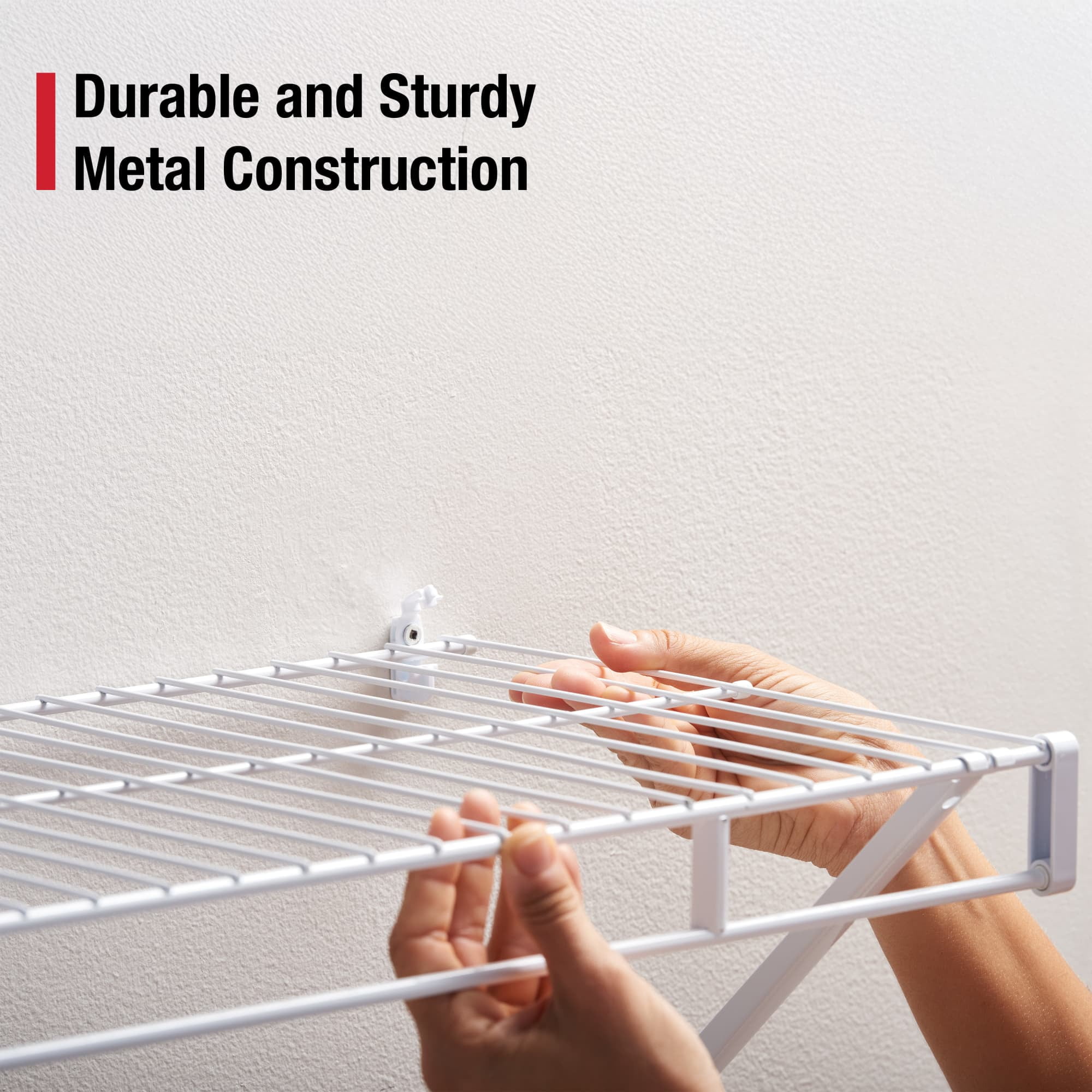 Rubbermaid 4' Wardrobe Prepack ShelfWhite