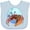 Blue, variant on Inktastic Fun Fiddler Crab with Violin and Mustache Boys or Girls Baby Bib