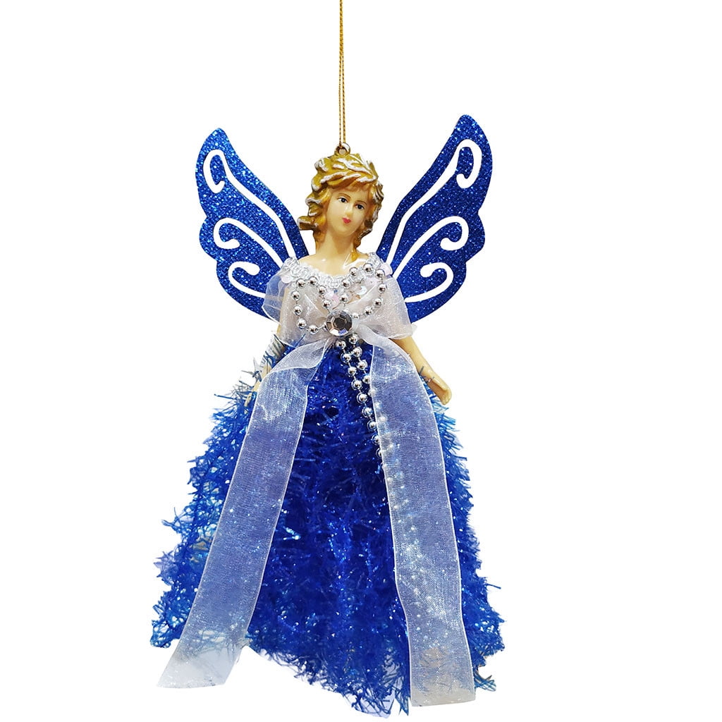 Christmas Winged Angel Doll Hanging Xmas Tree Pendants Ornaments Home Decor 2020 