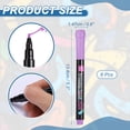 thumbnail image 2 of Uxcell Liquid Chalk Markers, 6Pcs Whiteboard Markers Fine Tip Dry Wipe Pens Colorful Wet Erase Chalk for Whiteboard LED Note Board Blackboard Planning Glass, Purple, 2 of 6