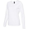 thumbnail image 3 of Hanes - Perfect-T Womenâ€™s Long Sleeve Scoopneck T-Shirt - S04LS - White - Size: XL, 3 of 5