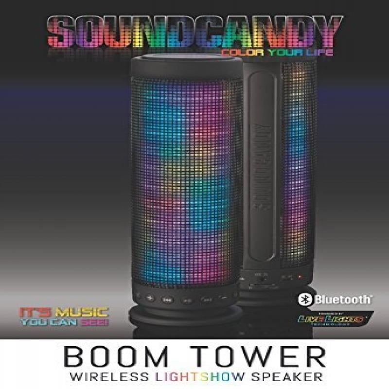 SoundCandy Boom Tower Bluetooth Lightshow Speaker