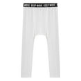 thumbnail image 5 of Manyakai Compression Pants for Men Workout Running Leggings Tights Thermal Base Layer Athletic White L, 5 of 7