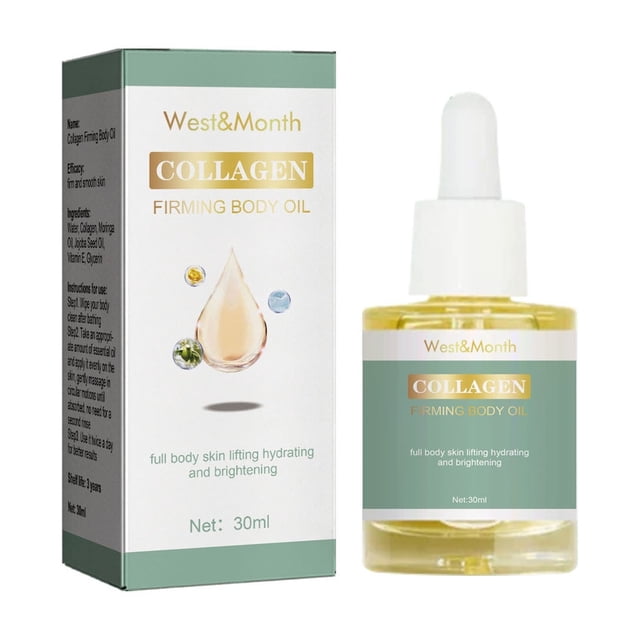 Aceite reafirmante corporal hidratante, antiarrugas y aclarador, mejora la elasticidad de la piel, aceite corporal hidratante e hidratante, 30 ml