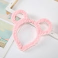 thumbnail image 4 of Women Winter Knitted Headband Round Bear Ears Makeup Hair Hoop Cartoon Shaped Party Accessory, 4 of 7
