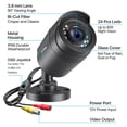 thumbnail image 5 of ZOSI 2.0MP 1080P 4 in 1 TVI/CVI/AHD/CVBS Security Cameras Day Night Waterproof Camera 100ft IR Distance, Aluminum Metal Housing,Compatible for HD-TVI, AHD, CVI, and CVBS/960H analog DVR, 5 of 13