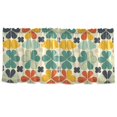 thumbnail image 7 of Yayeee Kitchen Curtains Tier Set of 2 Light Filtering 57"x36" Over Sink Window Panels, Beige Clover Pattern, 7 of 7