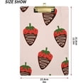 thumbnail image 3 of 12.5"x9" Chocolate Strawberries Clipboards, Standard A4 Letter Size Nursing Clipboard with Low Profile Metal Clip Decorative Clip Board for Office Supplies,Silver, 3 of 7
