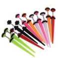 thumbnail image 2 of Pendiente de Espárragos Yinane 12 Piezas Cheater 16g Illusion Ear Taper Fake Gauge, 2 of 8