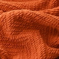 thumbnail image 2 of Battilo Burnt Orange Throw Blanket,Knit Fall Decor Blanket,Halloween Blanket with Tassels,60"x80", 2 of 7