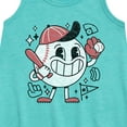 thumbnail image 2 of Instant Message - Baseball Mascot - Girls Aline Dress, 2 of 5
