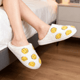 thumbnail image 6 of BERANMEY Cute Cartoon Slippers for Women Soft Plush Comfy Warm Slip-On Couple Slippers fo Women Indoor Fluffy House Slippers for Women and Men Non-slip Fuzzy Flat Slides, 6 of 9